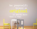 Quotes - Be Yourself Motivational Quote Wall Stickers Vinyl Lettering
